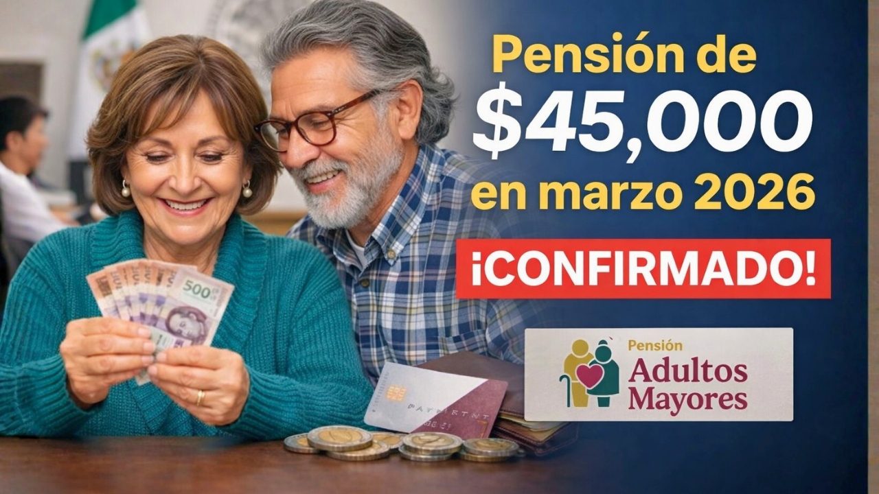 Pensión de $45.000 en marzo 2026: quiénes cobran, requisitos clave y fecha exacta de pago para adultos mayores