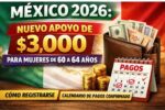Nuevo Apoyo de $3,000 para Mujeres de 60 a 64 Años en México – 2026